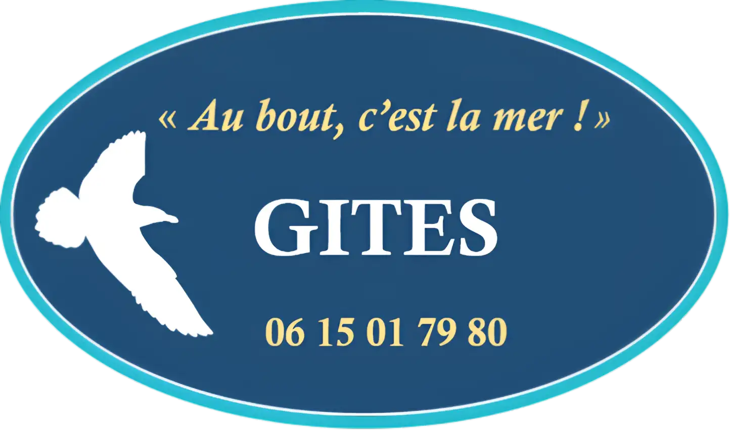 Logo des Gîtes 'Au bout, c'est la mer !'